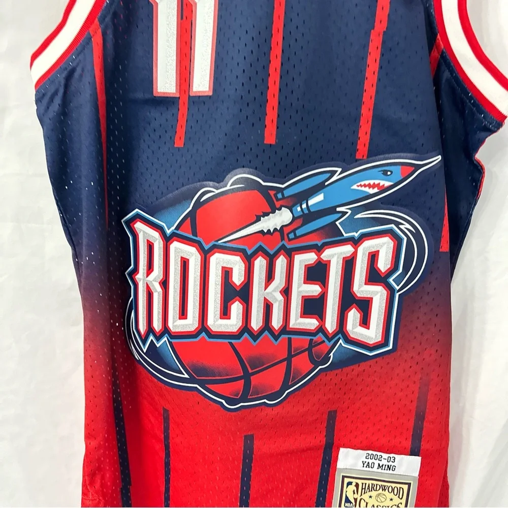 Mitchell Ness Swingman Houston Rockets Yao Ming Jersey - Picture 8 of 11